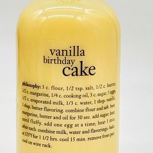 Philosophy 16 fl Oz Shower Gel/Shampoo Vanilla Birthday Cake Scent New Sealed